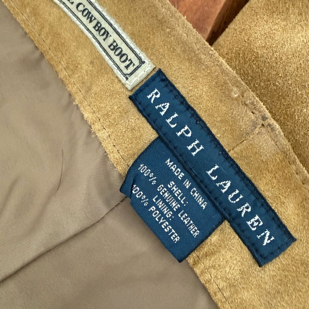 Ralph Lauren Rough Suede Pants - 29 - Picture 8 of 8